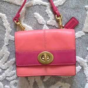 Coach mini pink crossbody